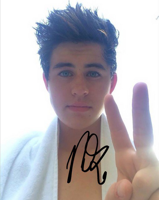 Nash Grier Signed Poster Photo X Rp Autographed