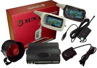 SUN II 1.5KM FM Frequency 2-Way Car Alarm System with Auto Start