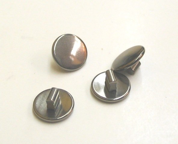 8 mm titanium nose pads snap-in round, hypoallergenic, 1 pair