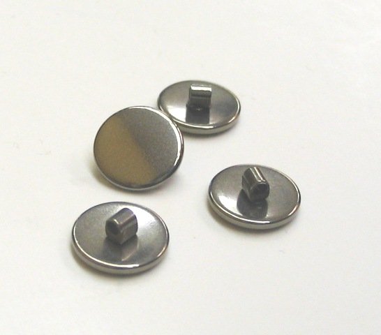8 mm titanium nose pads screw-in round, hypoallergenic, 1 pair