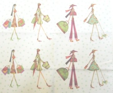 Microfiber cleaning cloth "Let's Go Shopping"