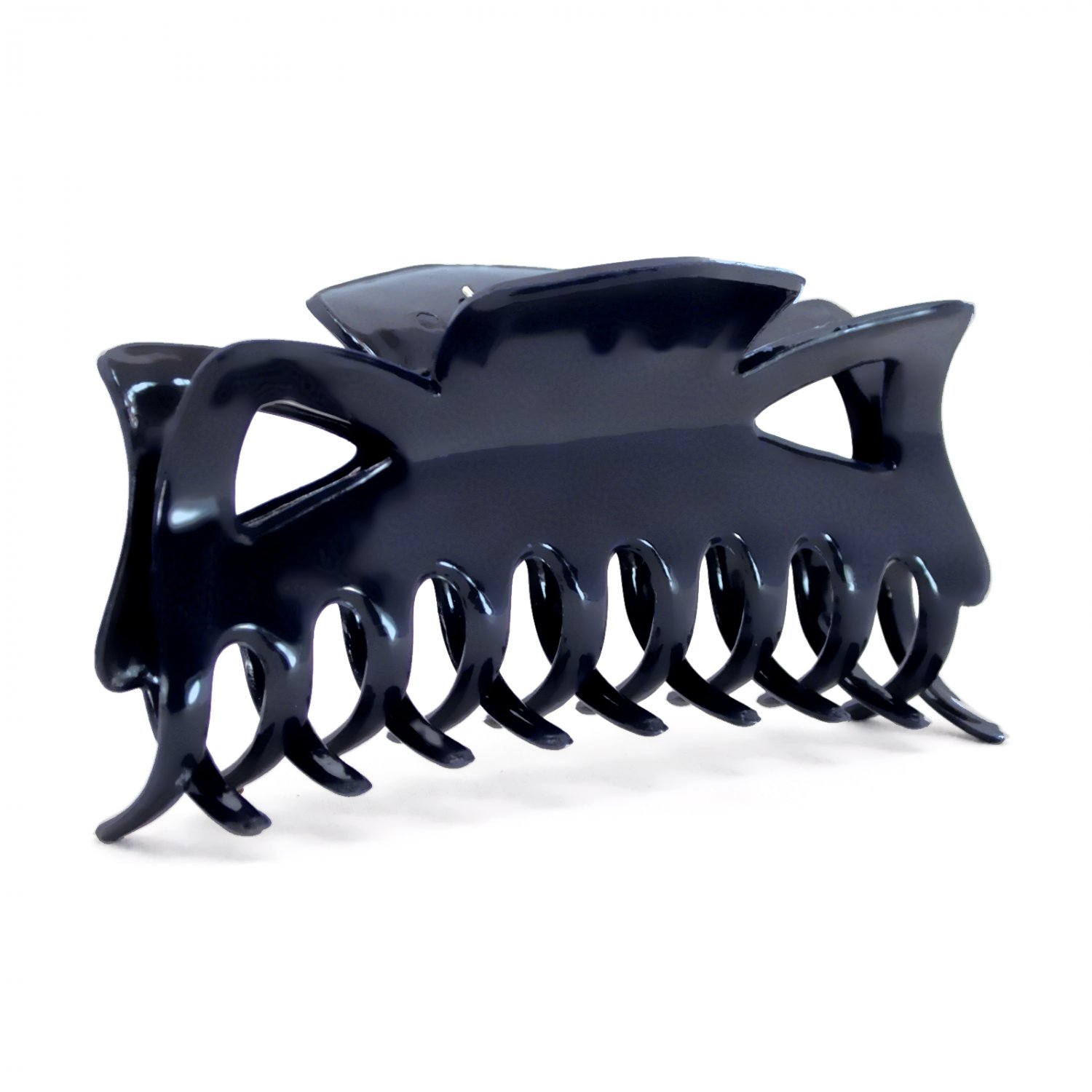 Hair Claw Clip Large 4.5" Navy Blue Plastic Fashion Accessory _144-32