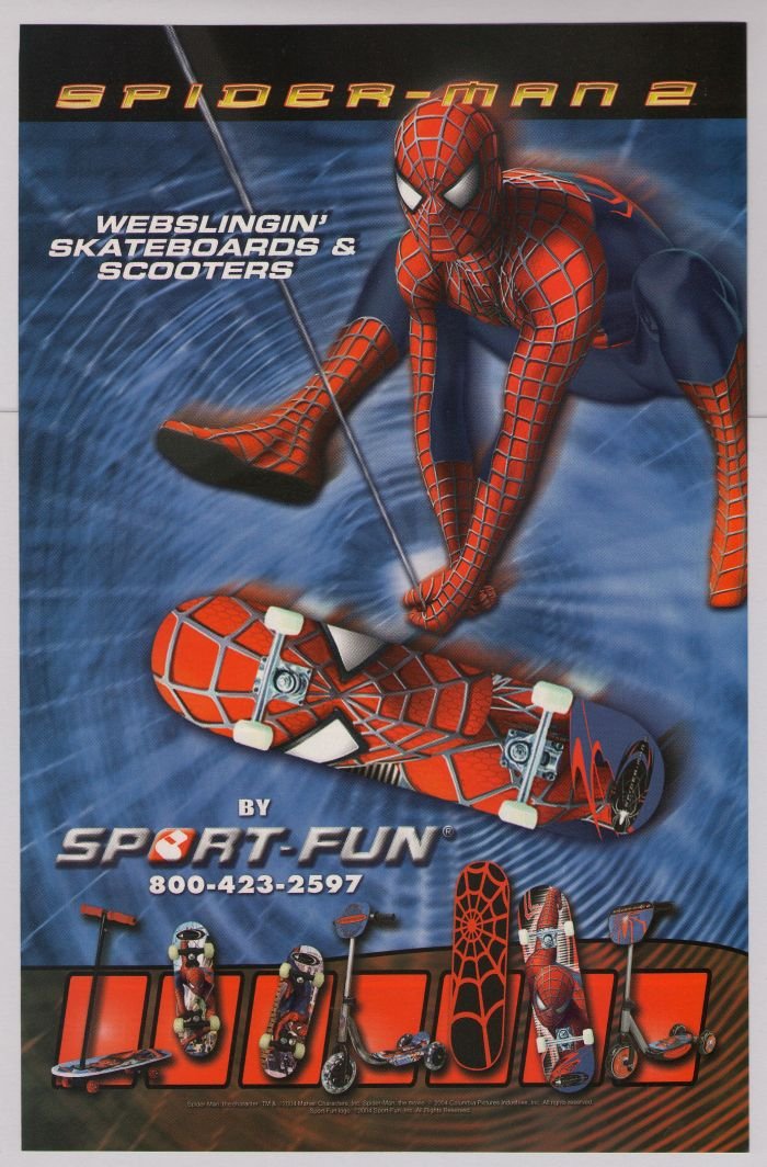 spiderman scooter skateboard