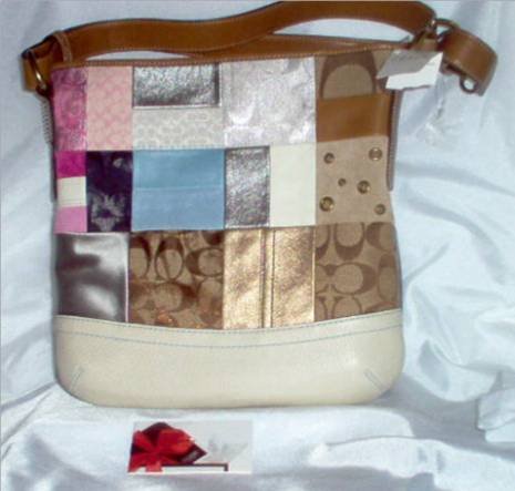 COACH DENIM PATCHWORK DUFFLE