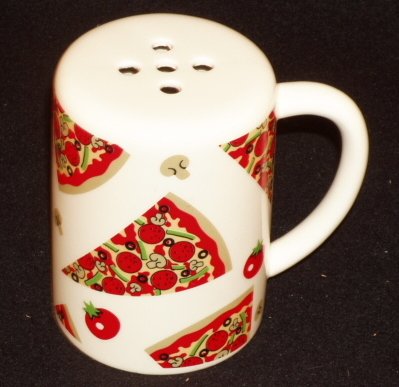 Fitz & Floyd OCI Large Ceramic Grated Parmesan Pizza Cheese Shaker