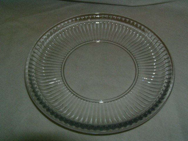 Depression Glass 8" Clear Luncheon or Salad Plate