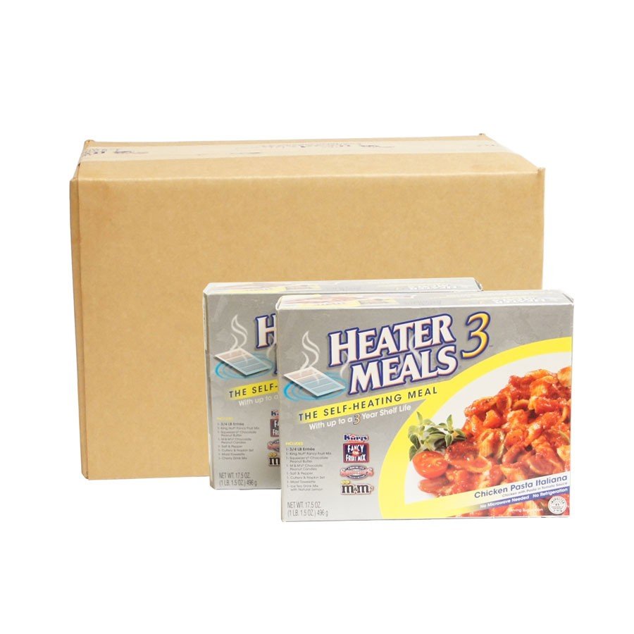MRE style- Heater Meal 3 - Emergency Preparedness Survival Food Lot -1 case of 12