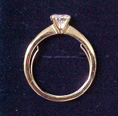Sparkling CZ Solitaire Ring in Giftbox Large