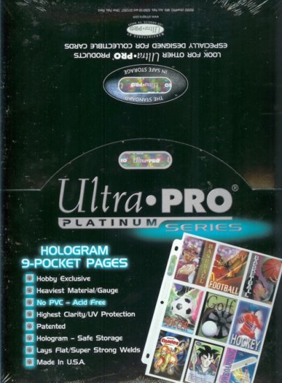 (300) ULTRA-PRO 9-POCKET TRADING CARD SHEETS