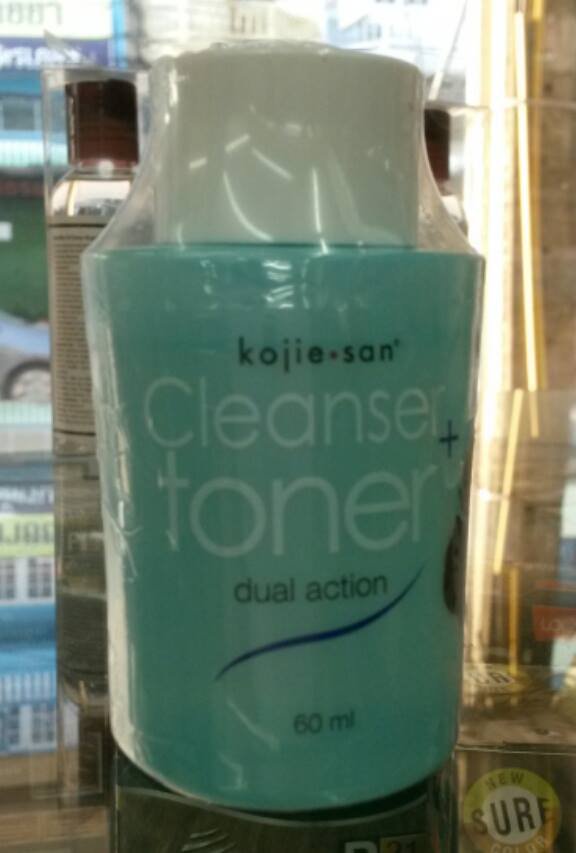 2 bottle Kojie San DUAL ACTION CLEANSER and TONER 50ml each