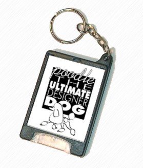 Poodle - Ultimate Designer Dog - Flashlight Keychain