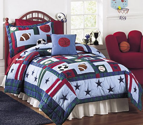 All Sports Mini Quilt with FREE* Shams Full