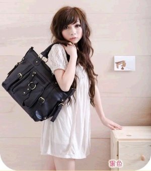Fashion Women ladies Faux PU Leather Tote Shoulder Bags Handbag BQ188