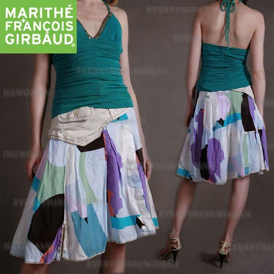 Sale! Marithe+Francois Girbaud summer linen skirt
