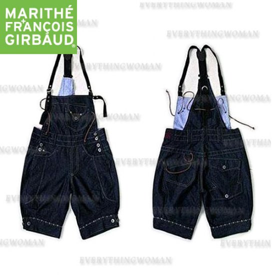 Sale! Marithe+Francois Girbaud Summer Denim belt shorts