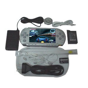 New Silver Sony PSP With 300 Games And Accessories