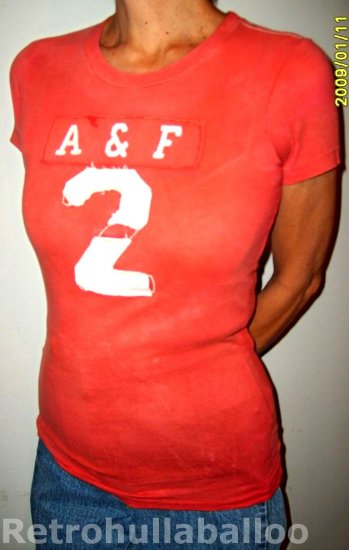 New Abercrombie Sopia Brick Red tshirt