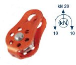 Pulley Single Aluminum Sheave Lightweight 20kN