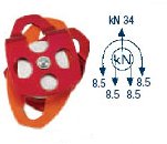 Pulley Double Aluminum Sheave 34kN