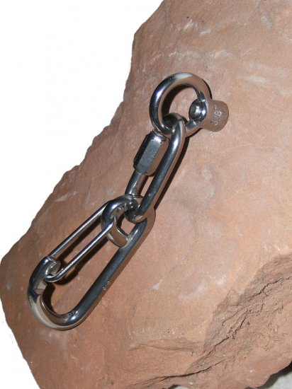 1/2" Carabiner Anchor 316 Stainless Steel Climbing 20kN
