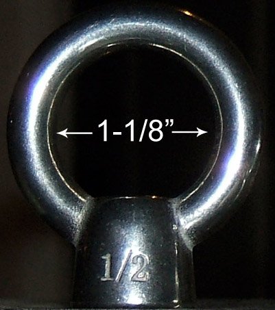(50) 1/2" Bolt Hangers Stainless Steel 316 Climbing