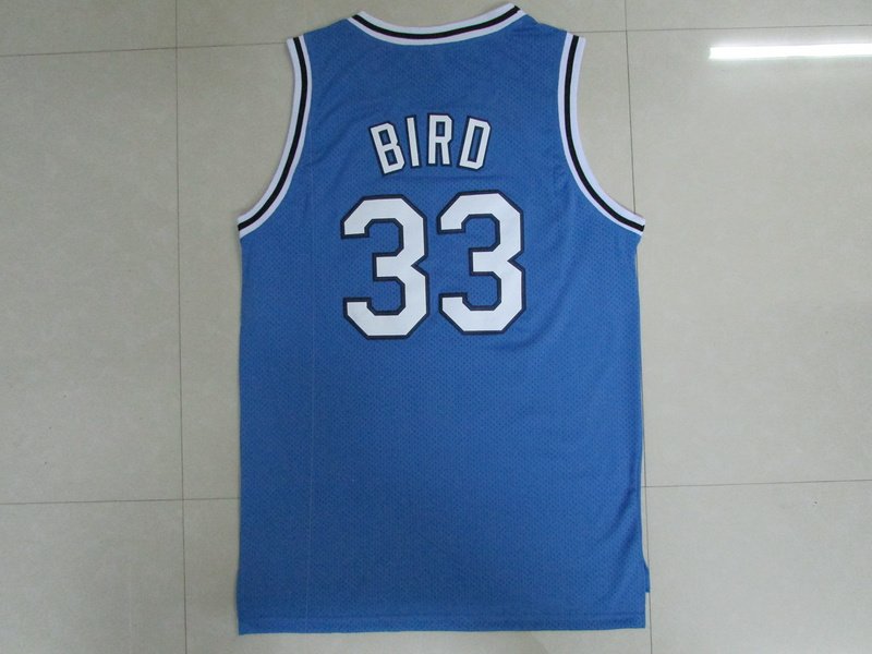 Larry Bird 33 Indiana State Basketball Stitched blue Jersey Size S2XL
