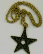 Gold Osirian Order Pentagram