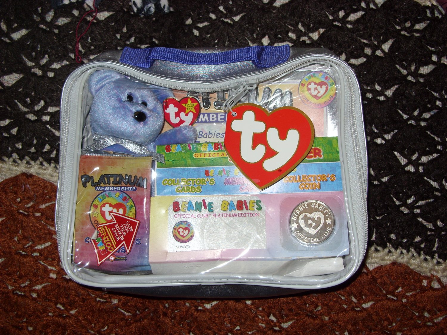 Ty Beanie Baby Limited Edition Platinum membership Kit 1999