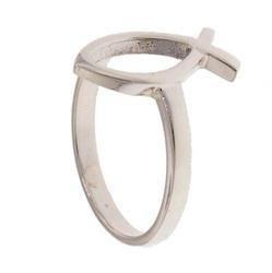 Sterling Silver Christian Fish Ring (size: 7.5)