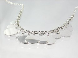 Danae Solid Charm Necklace