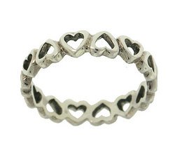 Sterling Silver Heart Ring (size: 7)