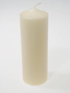 UNSCENTED COLUMN Candle (Ivory)