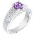 Danae Amethyst CZ Ring (size: 6)