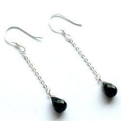 Taolei Sterling silver earrings (black onyx)