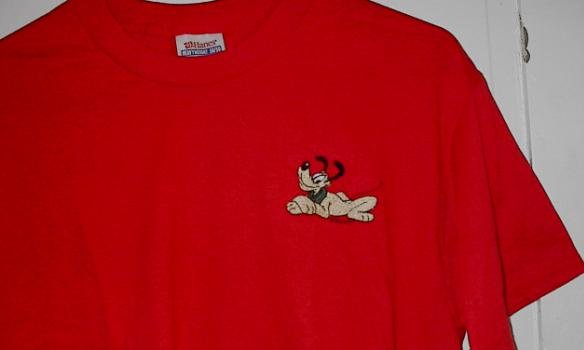 Custom EMbroidered Pluto T shirt