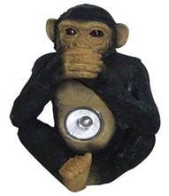 Solar Powered Monkey Spotlight
