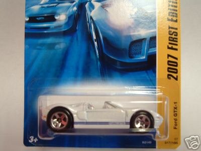 2007 Hotwheels FE #17 of 36 FORD GTX-1 WHITE