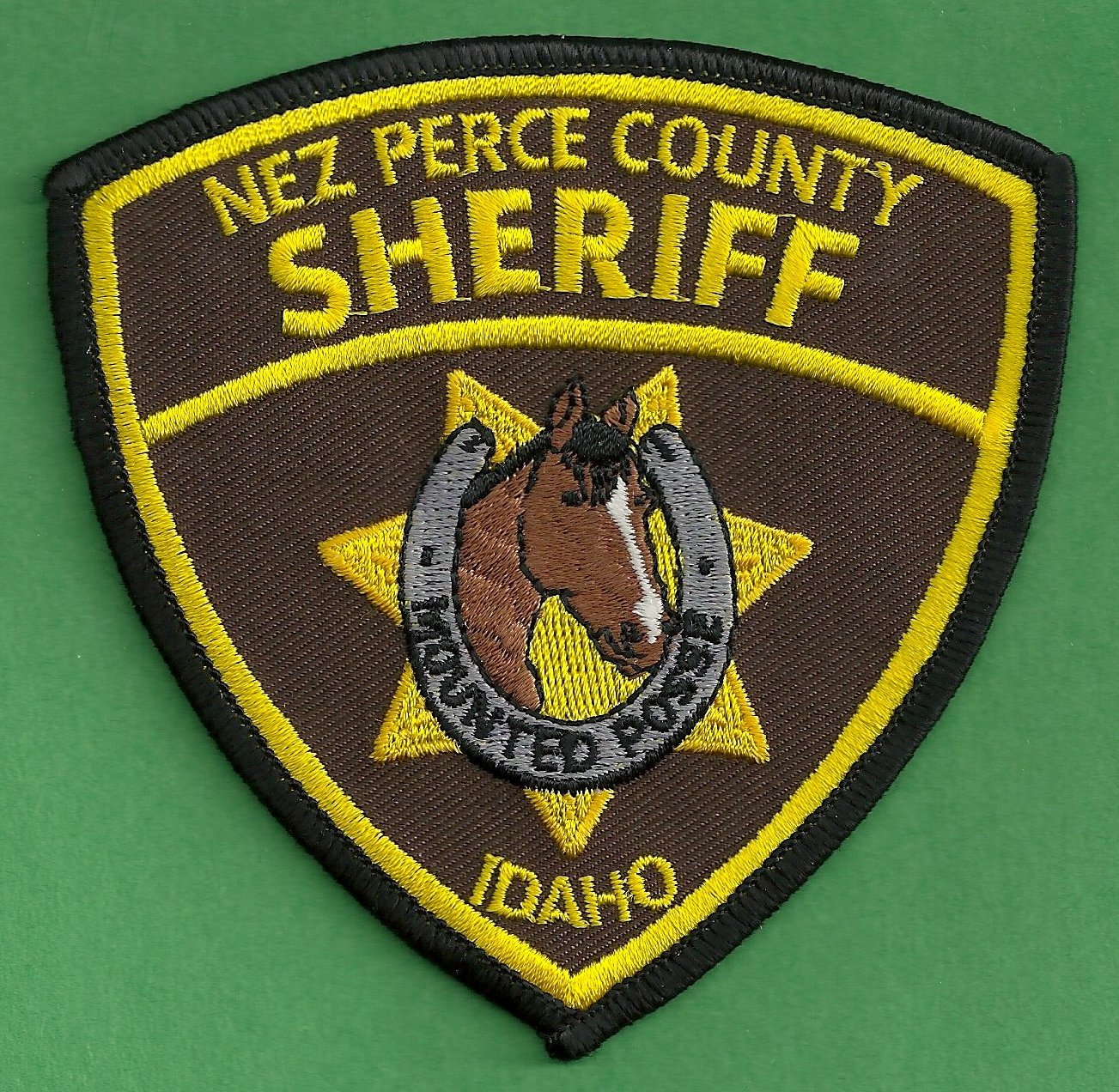 Nez Perce County Sheriff Idaho Mounted Posse Police Patch