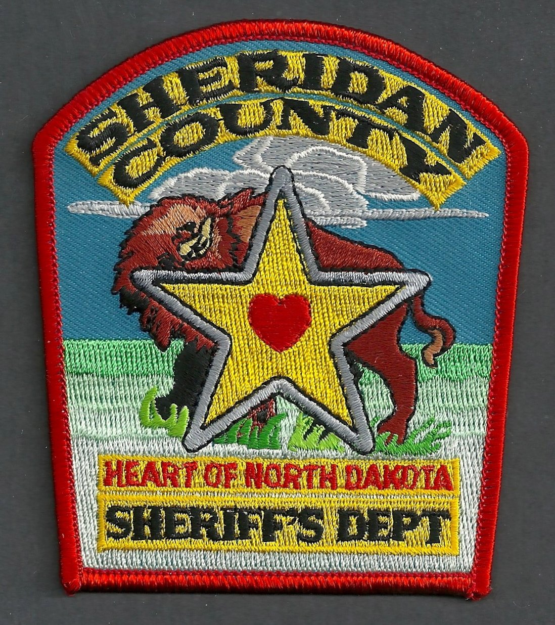 Sheridan County Sheriff North Dakota Police Patch Buffalo