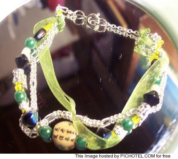 Asian Inspired Satin Ribbon Bracelet