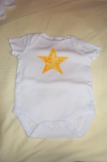 Star Stenciled Onesie