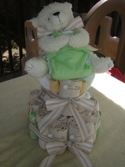 2 Tier Cloth Diaper Cake