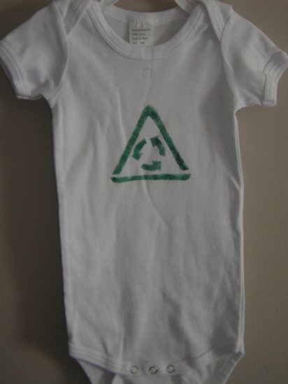 Recycle stenciled Onesie