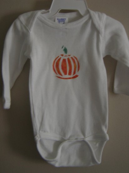 Pumpkin Stenciled Onesie