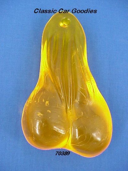 Bull Balls ''Translucent Tan'' Huge Pair of Rubber Nuts!