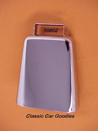 Cow Bell Chrome 4 3/4" 4X4 Truck Off Road Novelty