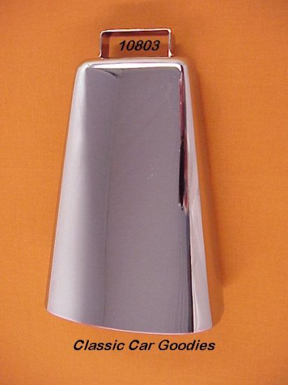 Cow Bell Chrome 6 3/4" 4X4 Truck Off Road Novelty