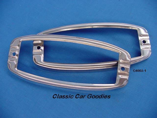 1941 1948 Chevy SS Park Light Bezels 1942 1946 1947