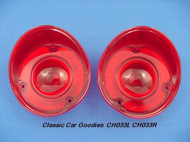 1972 Chevelle Malibu Tail Light Lenses. Brand New Pair!