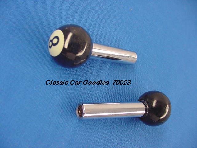 Door Lock Knobs "Black 8 Ball" Small